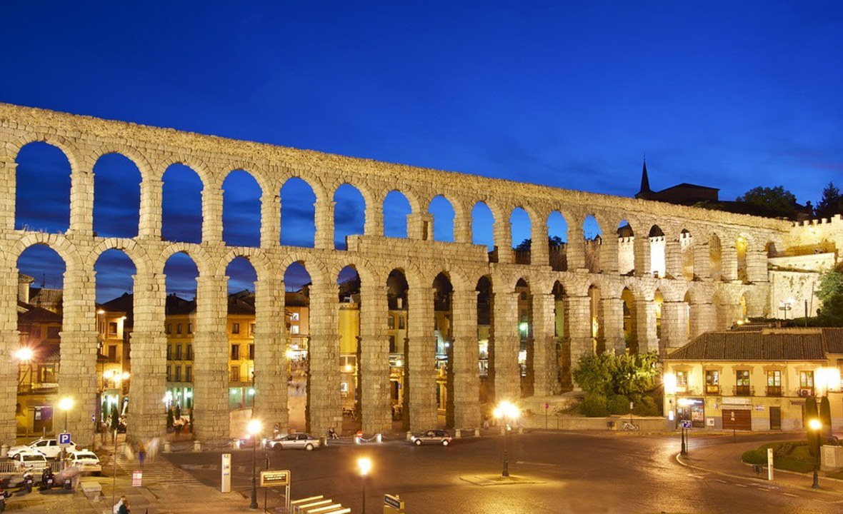 Aqueduct of Segovia, Gothic Segovia Cathedral, Alcázar of Segovia