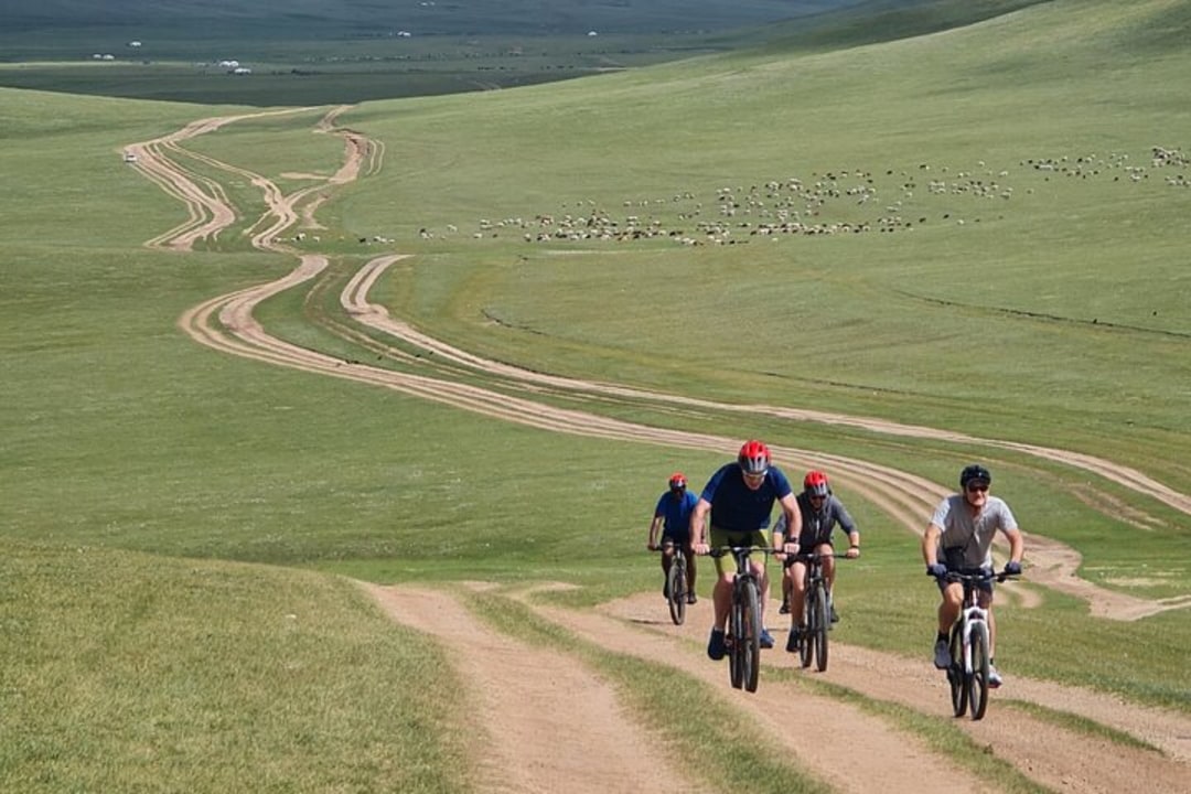Chinggis Khan Statue, rolling steppes, traditional gers, sacred ovoo