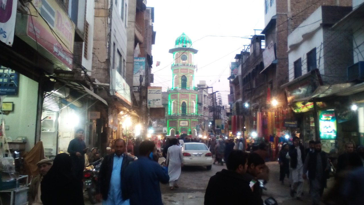 Peshawar Museum, Qissa Khwani Bazaar, Mahabat Khan Mosque