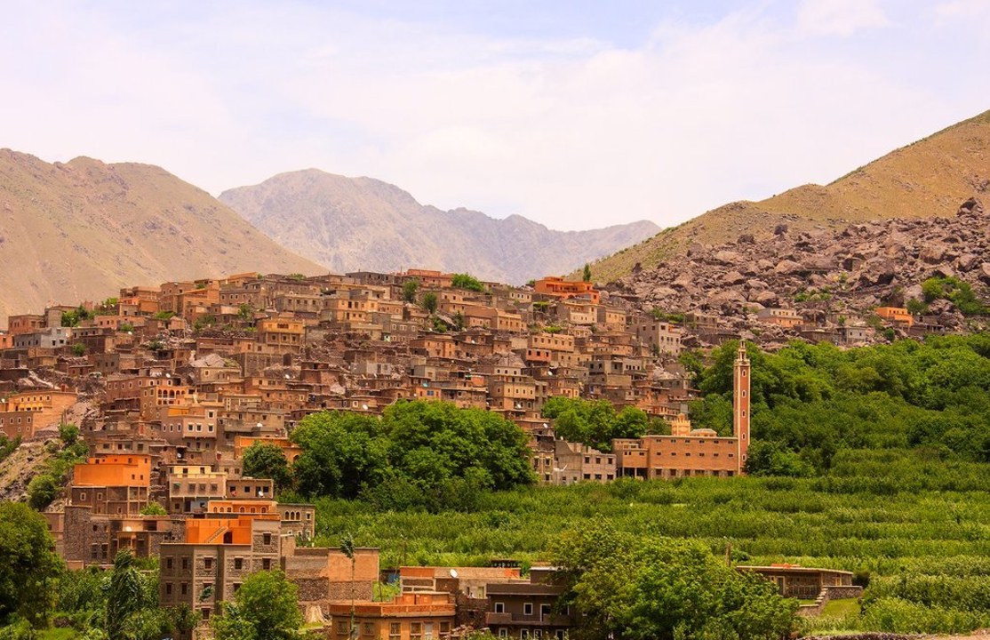 Imlil Waterfalls, Mount Toubkal trails, Atlas Berbers