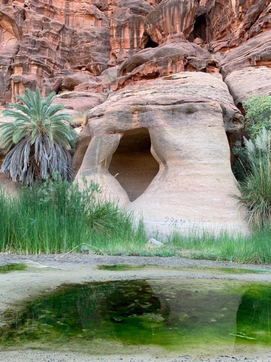 Wadi Al Disah valley of palms, Jabal Safina (Ship Mountain), Georgios G shipwreck