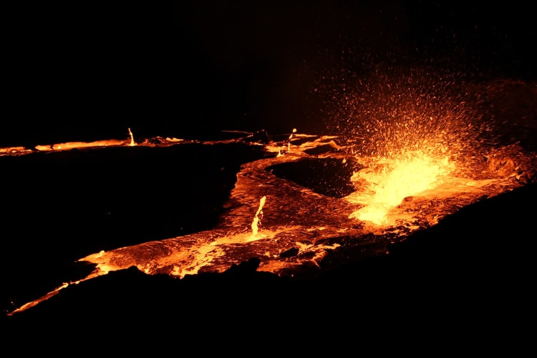 Erta Ale rim, Dallol Depression sulfur springs, Ragad (Acebo) salt caravans