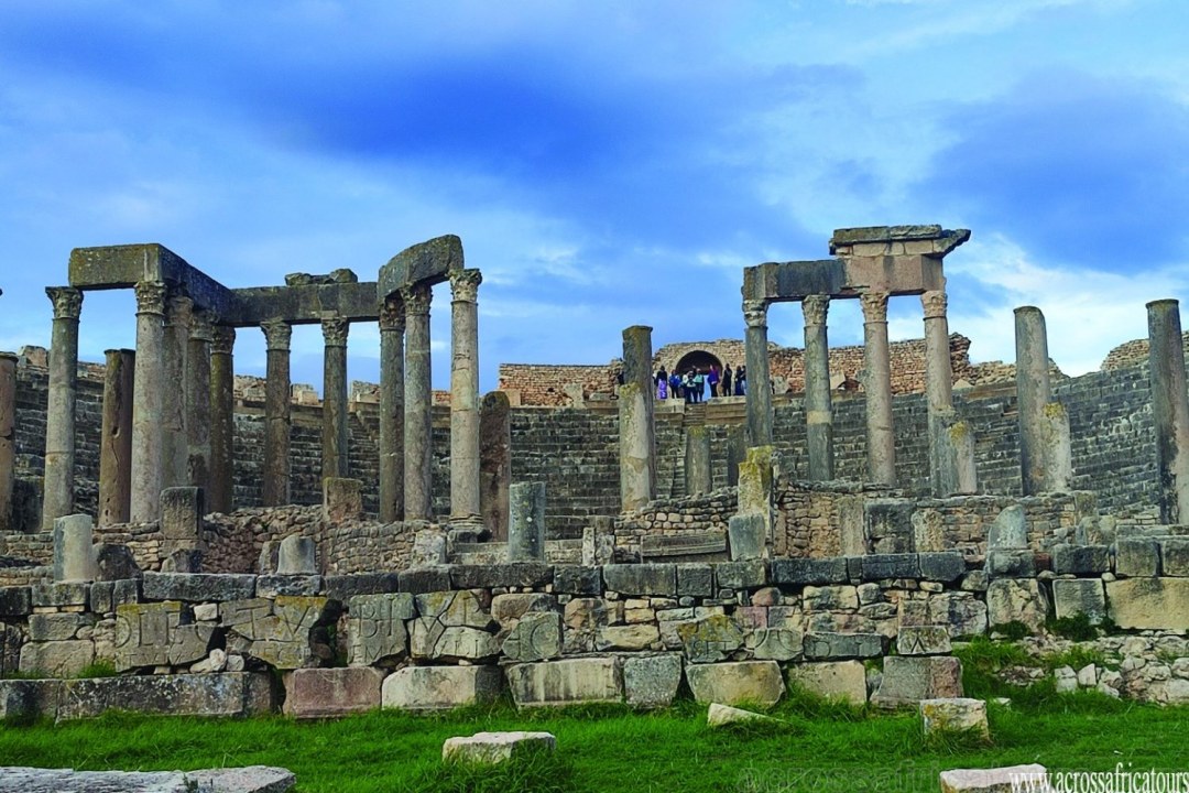 Testour, Roman theatre of Dougga, Capitol, House of the Trifolium