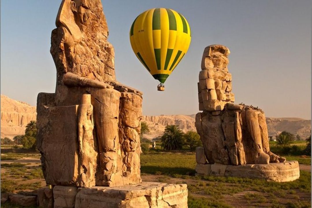 Abu Simbel rock-cut temples, Philae Temple island, Valley of the Kings, Hot air balloon over Luxor