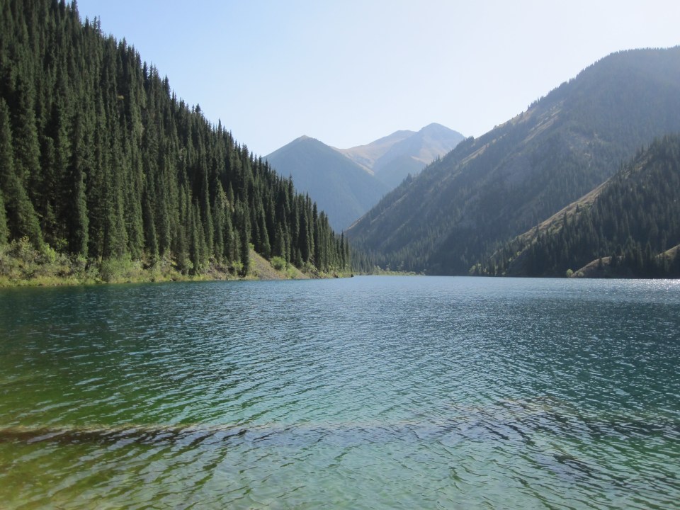 Kolsay Lake shore, Kaindy Lake submerged forest, Charyn Canyon cliffs