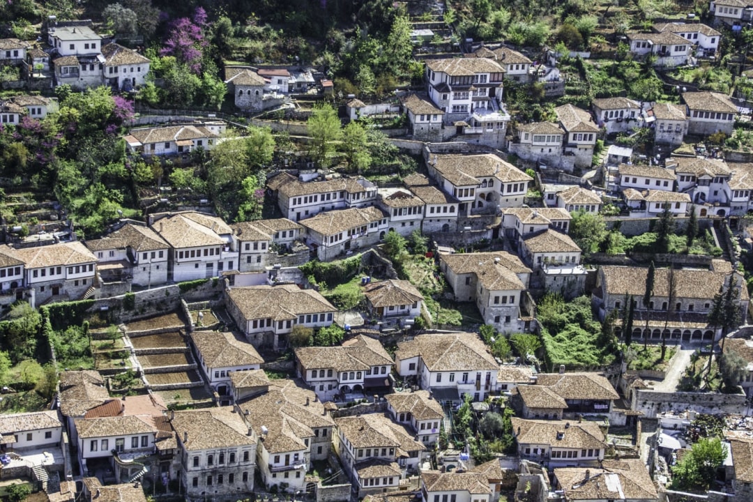 Berat Castle, Onufri Iconographic Museum, cobbled streets and traditional houses