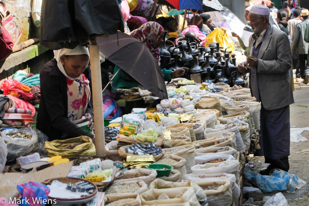 Atikilt Tera markets, Merkato stalls, Taitu Hotel lunch, Addis Ababa's Old Town and Piassa