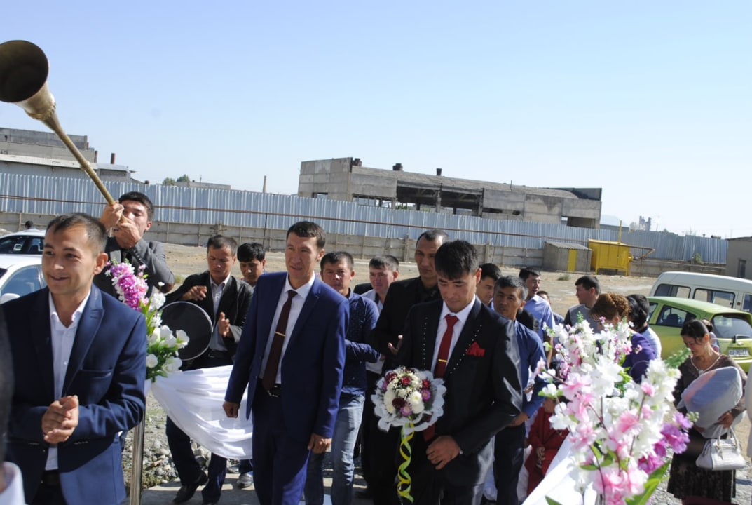 Samarkand, home of the bride or groom, pilaf and pastries