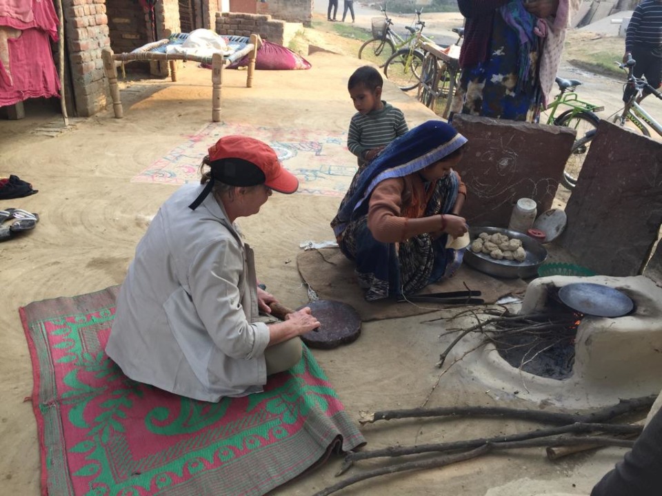 Agra, local Indian kitchen, nearby vegetable market