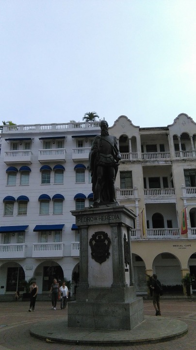 Plaza de la Aduana, Cartagena's Old City, an emerald seminar, the store's factory