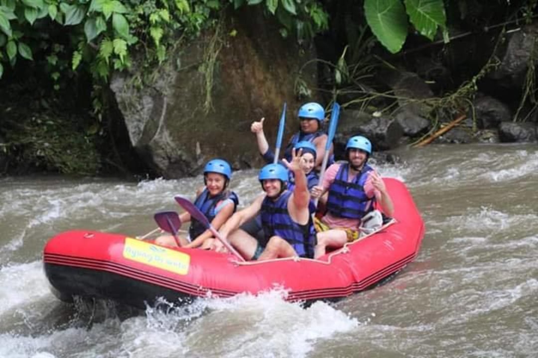 Ayung River rapids, Bali river scenery, Denpasar City riverside