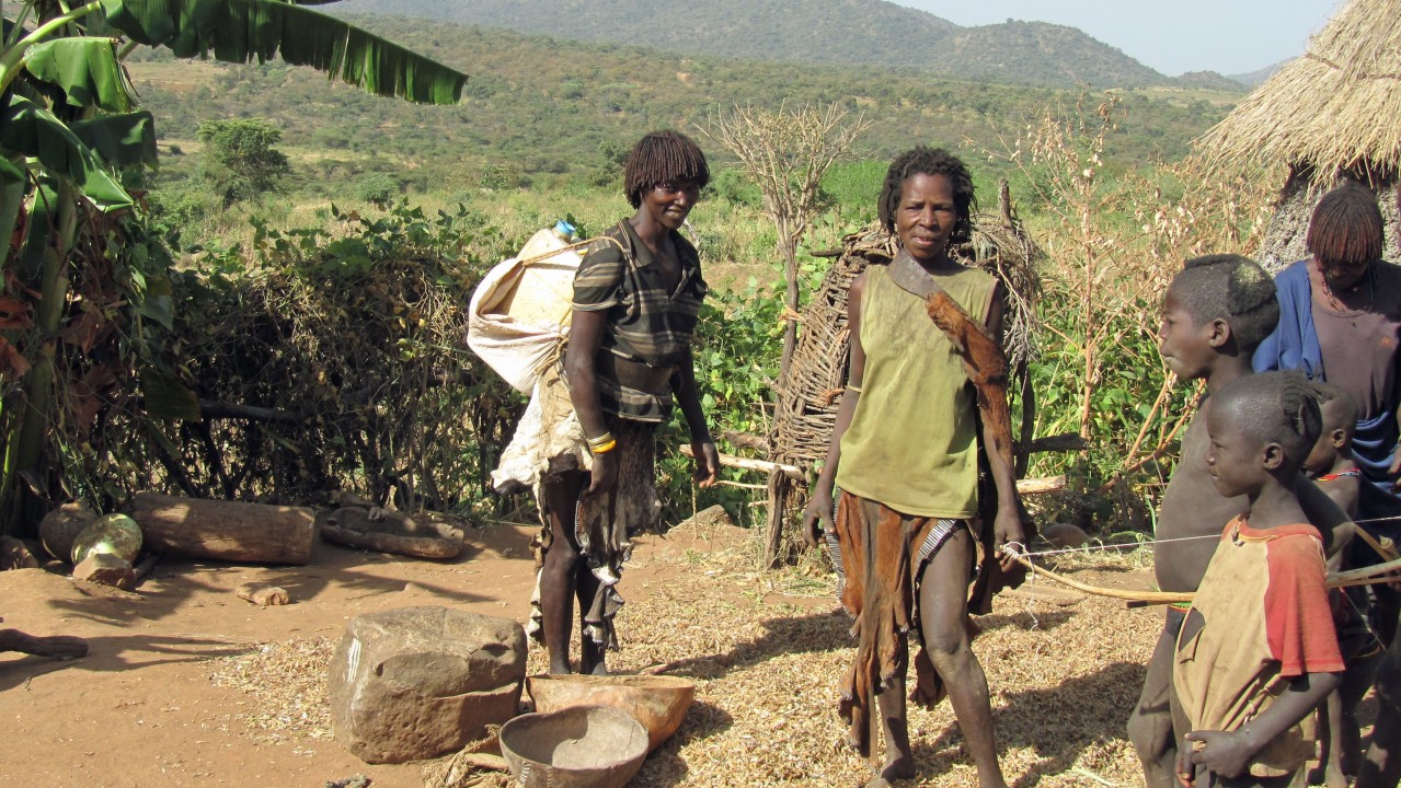 Mago National Park Mursi village, Turmi Hamer ceremonies, Benna market