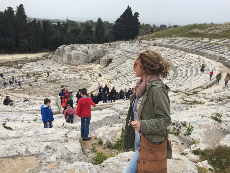 Temple of Athena, Greek Theatre, Ionian Sea, Paradise Latomia