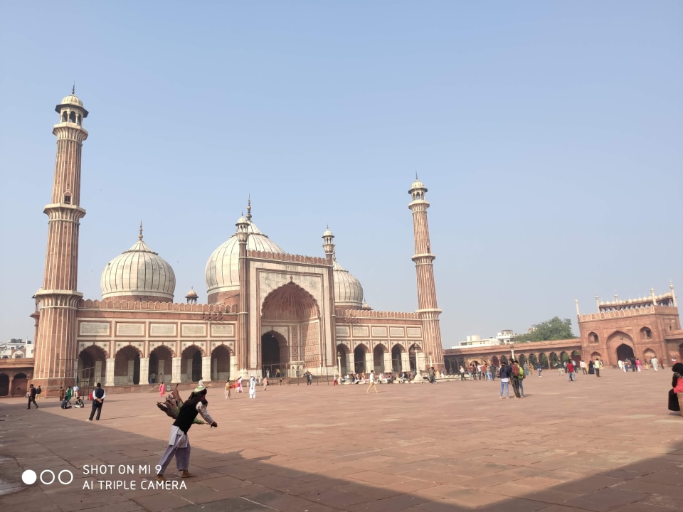 Rickshaw-lined lanes of Old Delhi, Jama Masjid, Chandni Chowk market, Khari Baoli spice market