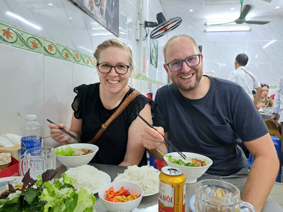 10 Ly Quoc Su Street pho, Bun Cha Obama grill, Cafe Giang egg coffee, Bread 25 bakery