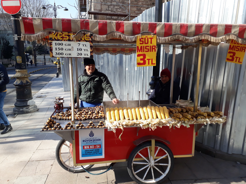 Istanbul, fish market, Baklava, Turkish coffee