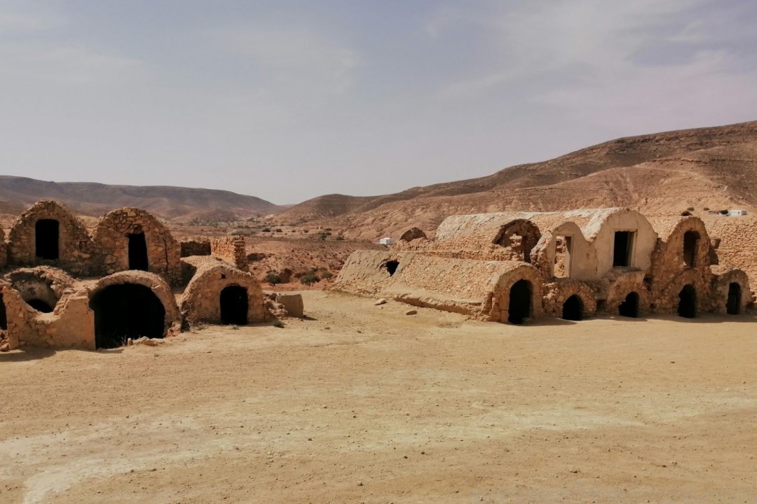 Ksar Ghilane oasis, Ain El Anba summit, Jeffara plain vistas, Ksar Hallouf ruins