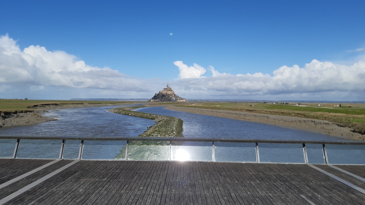 Mont-Saint-Michel, Mont Saint-Michel Bay, France, salt marshes