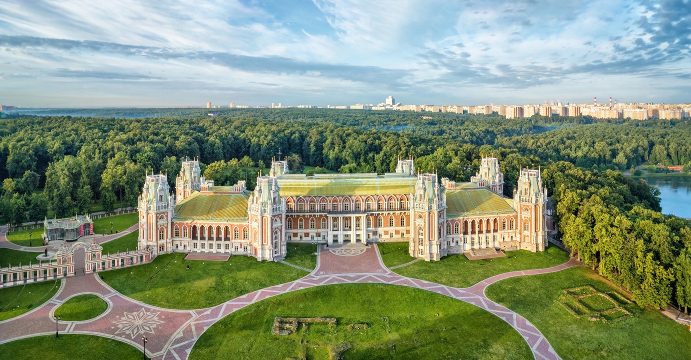 Red Square, Moscow City skyline, Kolomenskoye