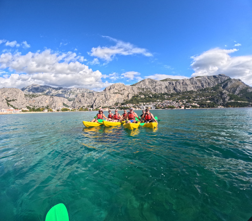 Cetina River, mystical rock shapes, Omiš, beautiful sandy beach