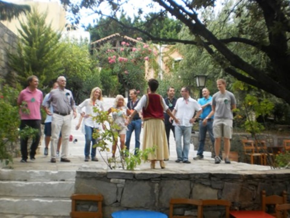 Arolithos Village, Rural History and Folk Craft Museum, terrace with panoramic views