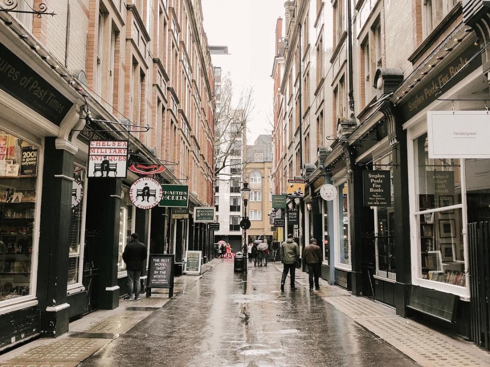 Leadenhall Market, Millennium Bridge, Australia House, King's Cross Station
