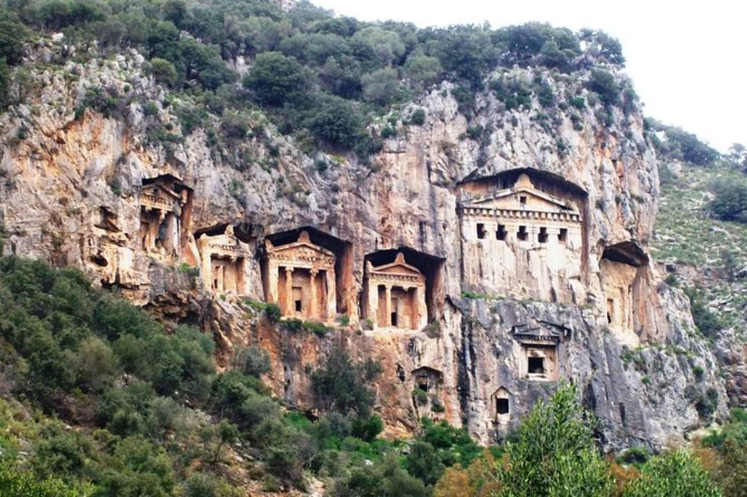 Iztuzu Beach, Caretta sea turtles, Lycian rock tombs of Kaunos