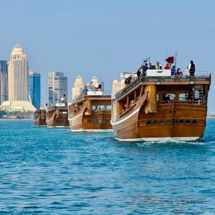 Doha's skyline, the Corniche, the Arabian Gulf