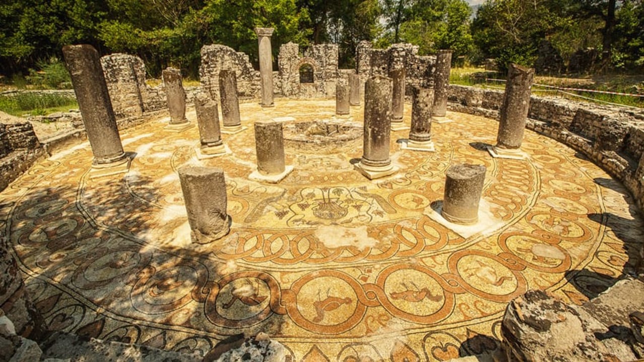 Butrint National Park, Roman theatre, Baptistery, Butrint Castle