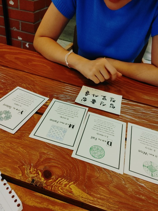 Seoul, four pillars (Saju), Saju cards