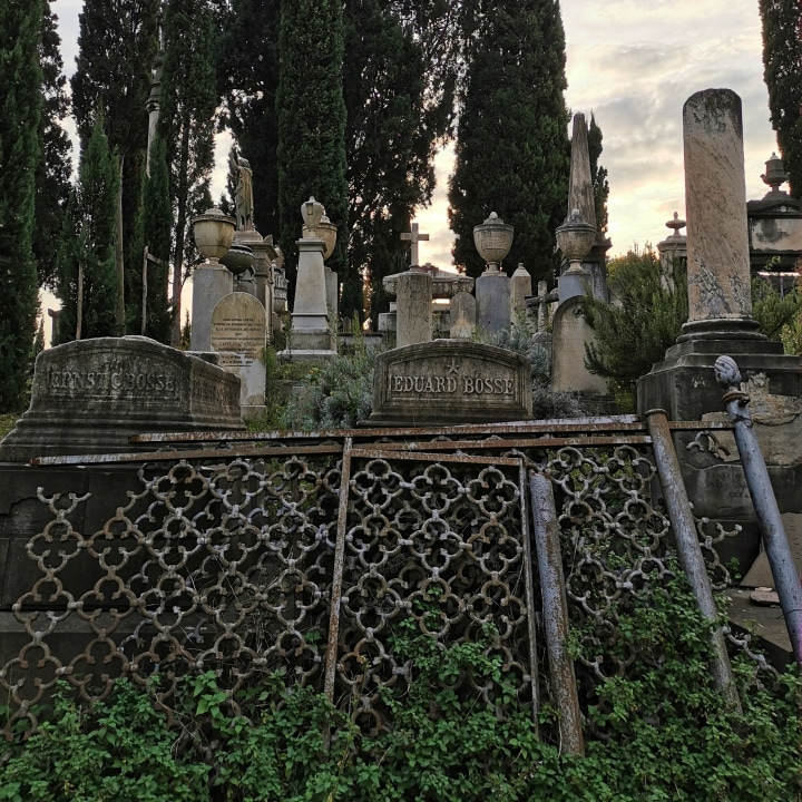 ancient English Cemetery of Florence, the Island of Dead, Florence