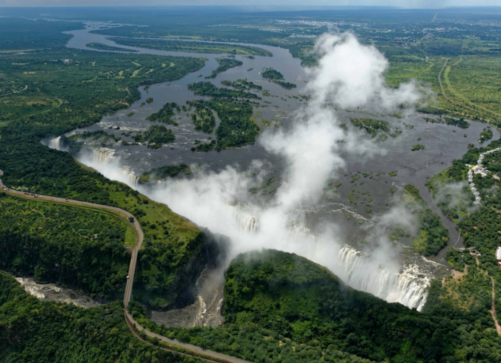 Victoria Falls, Boiling Point, Knife Bridge, David Livingstone Statue