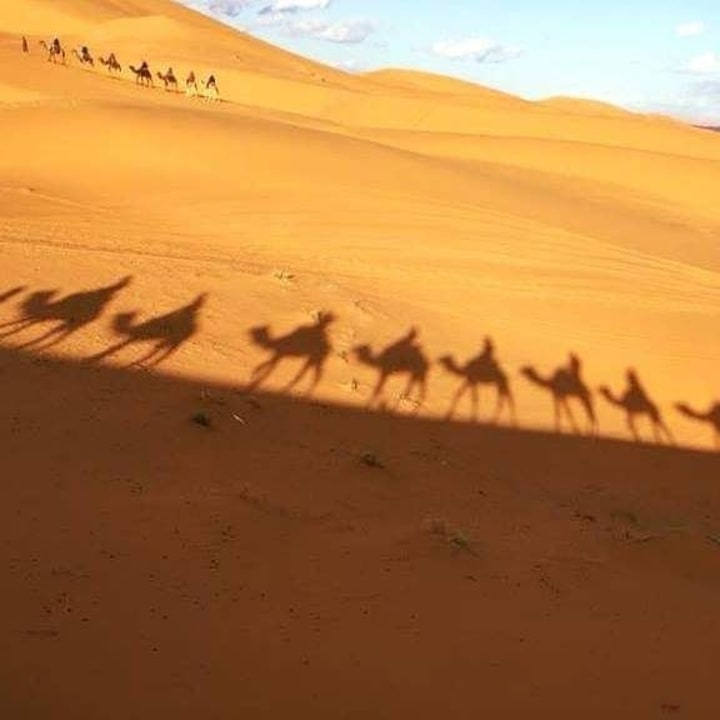 Erg Chebbi sand dunes, Todra Gorges canyon, Aït Benhaddou kasbah