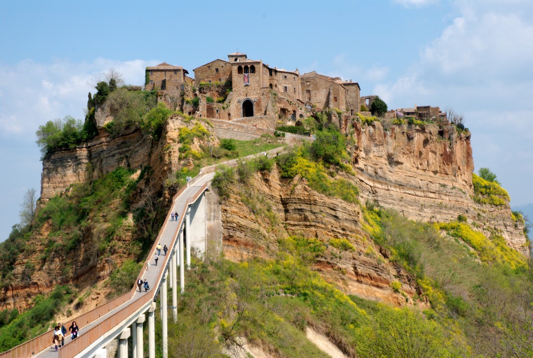 Orvieto hilltop, Civita di Bagnoregio, Lake Bolsena, Ancient Appian Way
