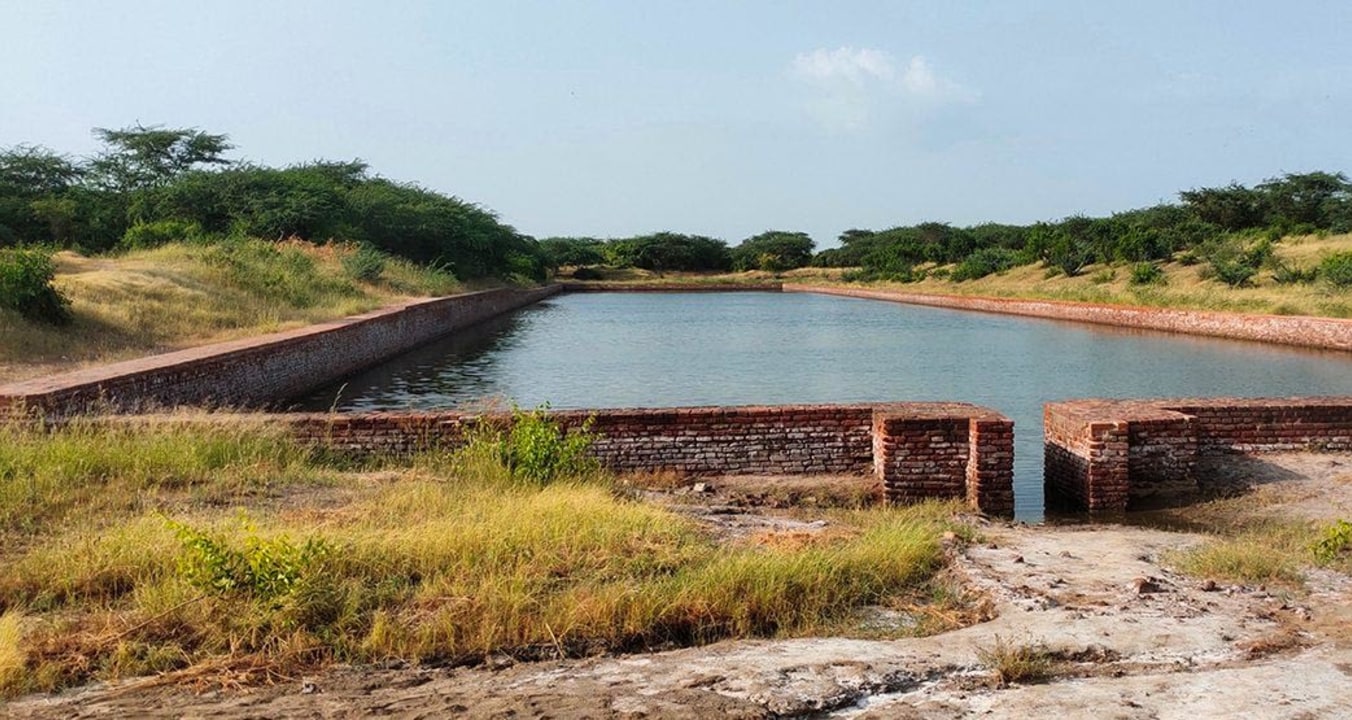 Lothal dockyard, Harappan urban remains, Sarkhej Roza complex