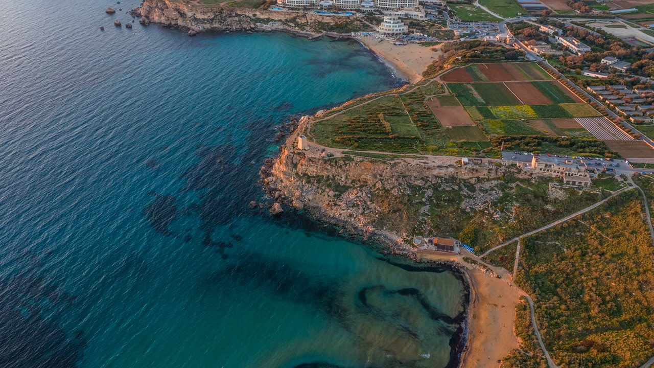Inland Sea in Dwejra, Ta' Pinu, Salt Pans in Xwejni