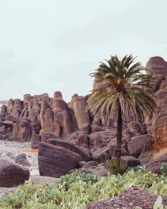 Sommet du Siroua, gorges de Tisslit, site rocheux d'Aziwan