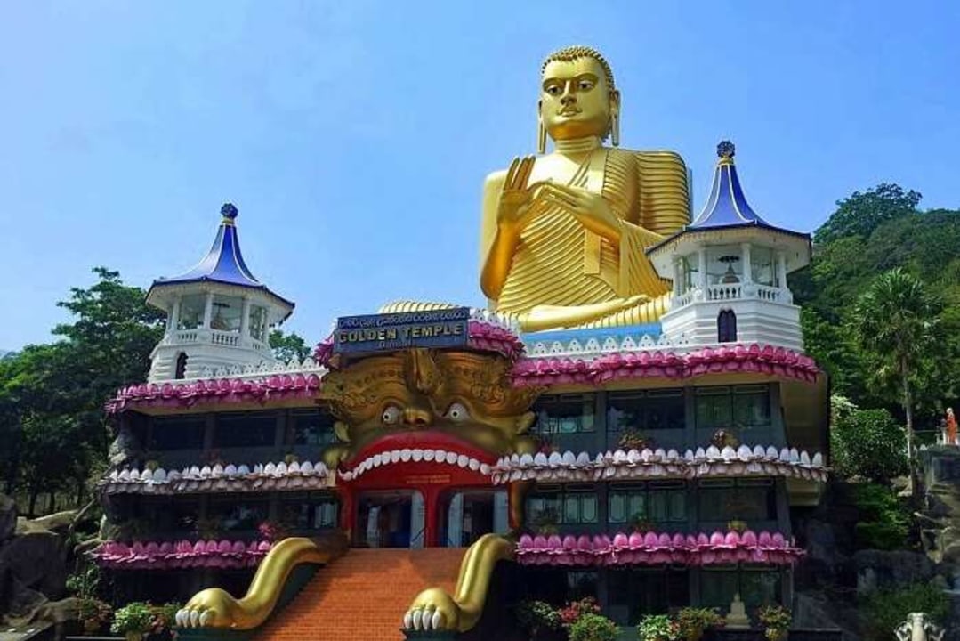 Dambulla Cave Temple, Sigiriya Lion Rock Fortress, Demodara Nine Arch Bridge, Ravana Ella Falls