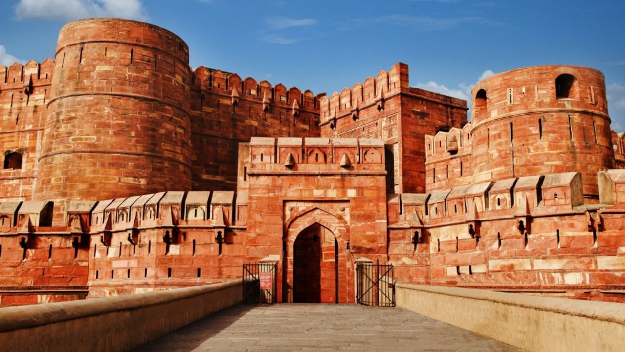 Taj Mahal, Agra Fort, Mehtab Bagh, Yamuna River