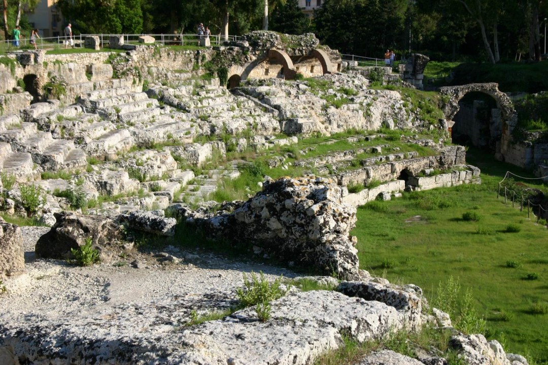 Eurialo Castle, Neapolis Archaeological Park, Greek theatre, island of Ortygia
