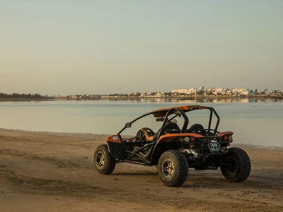Flamingo Island beaches, Houmt Souk marina, Djerba coastline