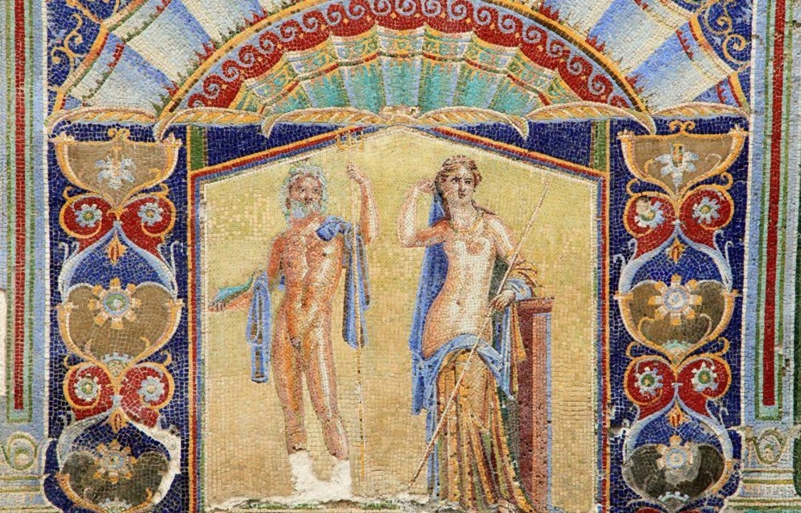 Herculaneum Ruins, the ancient beach, Vesuvius, the Mediterranean Sea