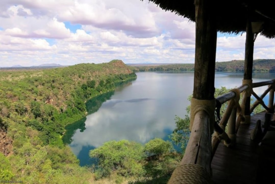 Lake Chala, Lake Chala Safari Camp, vivid green flora, lakeside paths