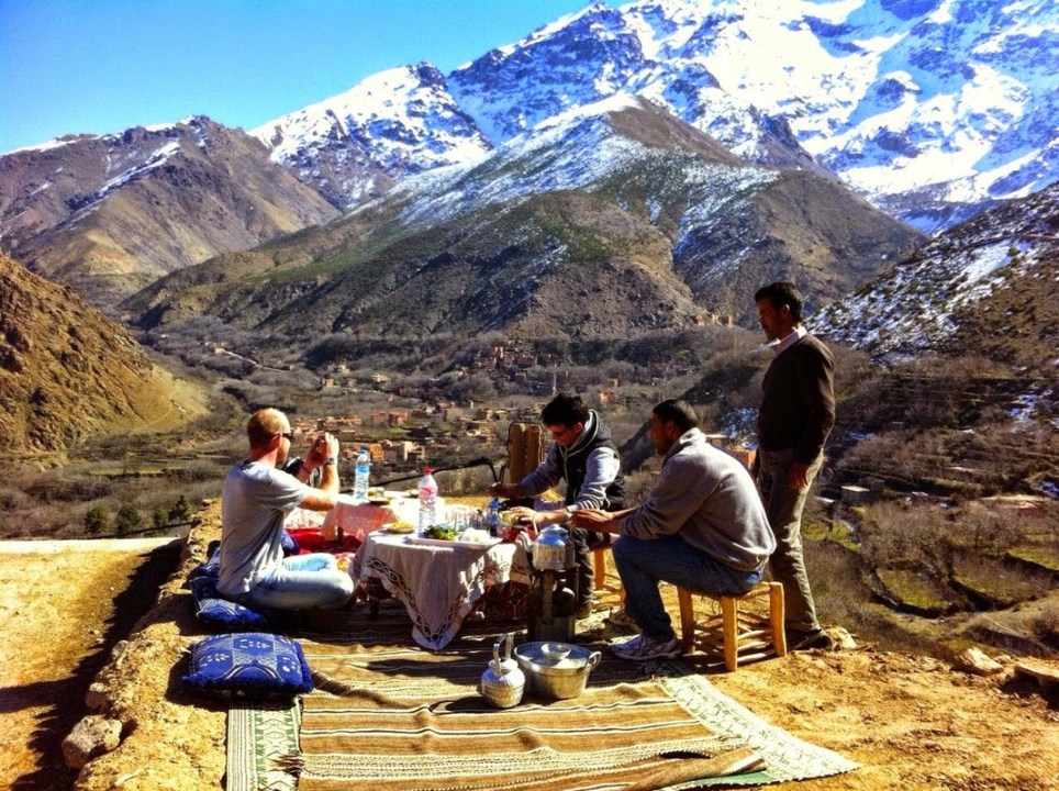 High Atlas Mountains, Ourika Valley waterfalls, Setti Fadma riverside