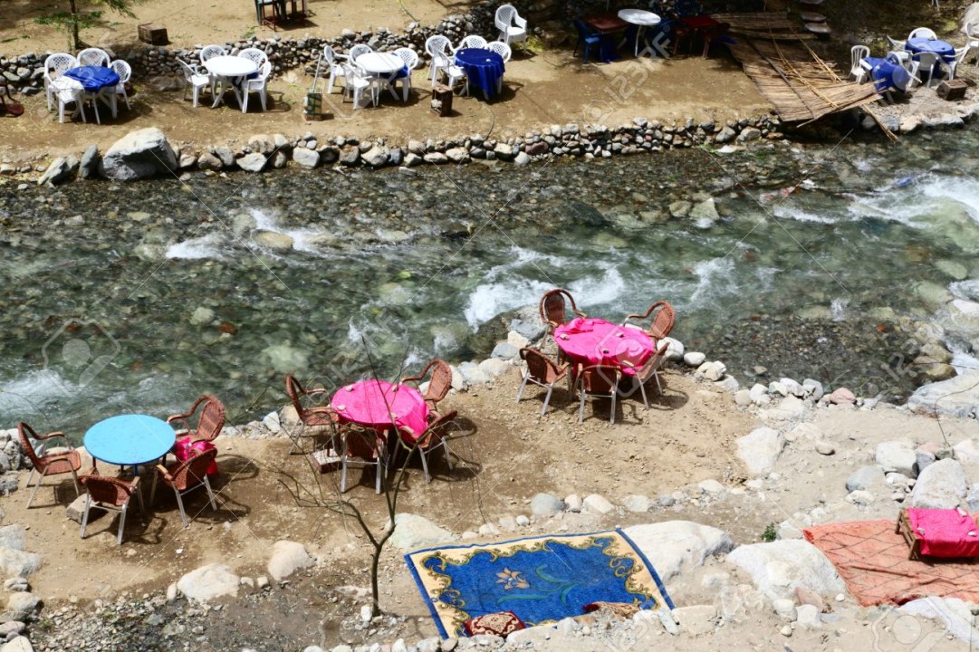 Ourika Valley, High Atlas Mountains, Setti Fatma waterfalls, Ourika river