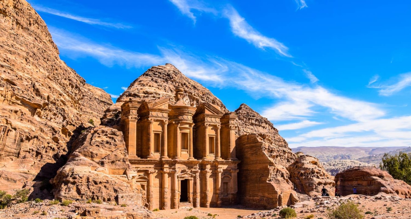Petra's rock-cut facades, Wadi Rum jeep tour and desert, the Dead Sea