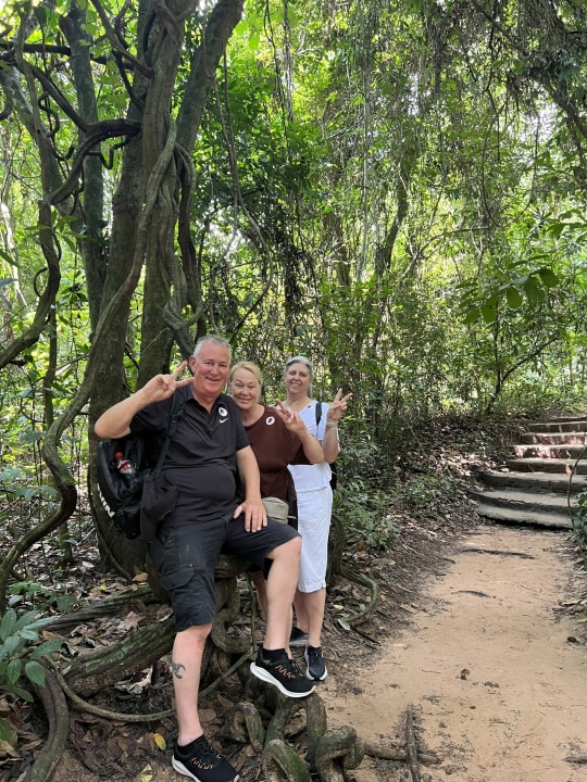 Cu Chi Tunnels, leafy rubber plantation, Dan Sinh Market