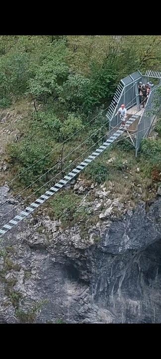 Rugova Gorge, Rugova Canyon panoramas, Via Ferrata Marimangat suspension bridge
