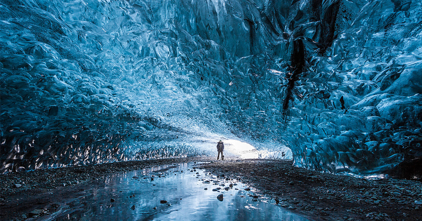 blue ice caves of Vatnajökull, Vatnajökull National Park, Höfn