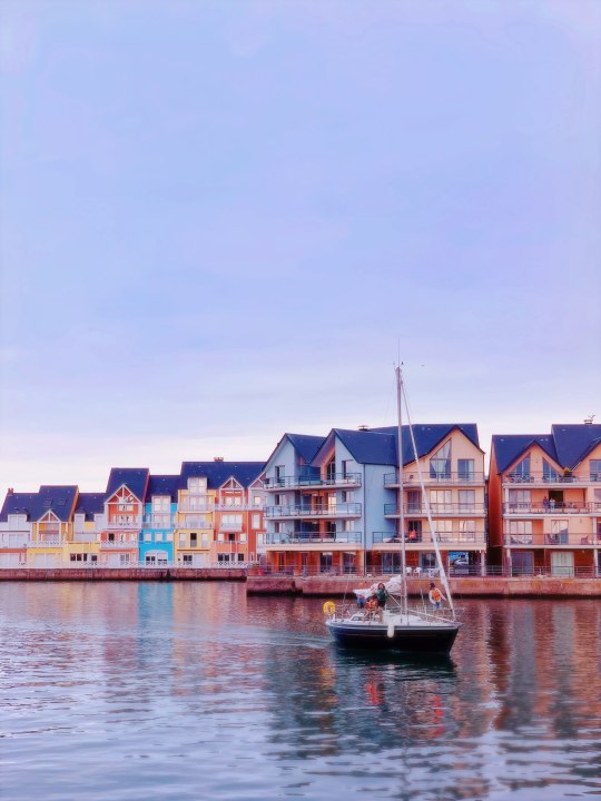 Deauville terraces around Place Morny, Trouville fish and seafood markets, Honfleur sailing harbour